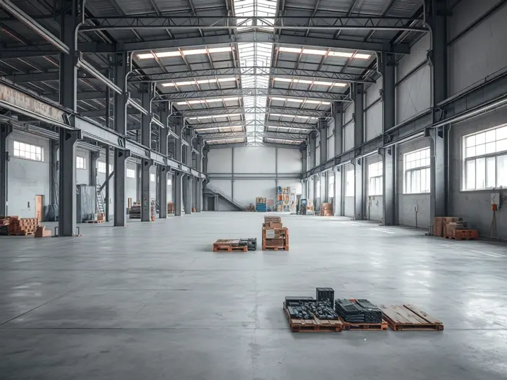 新建工厂空置车间，准备安装生产线