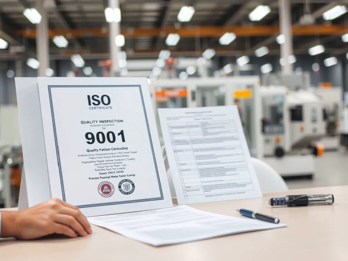 ISO 9001质量管理体系认证证书与质检文件
